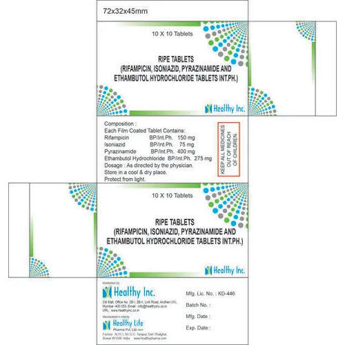 Rifampicin Isoniazid And Ethambutol HCl Tablets