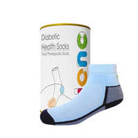 Antiviral & Antibacterial Clinical Socks - Cotton, Free Size, Gray | Stretchable, Machine Washable, Unisex Usage