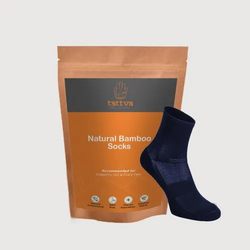 Tattva Natural Bamboo Socks - Color: Blue