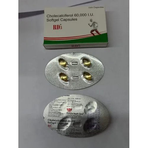 Cholecalciferol 60000 Iu Softgel Capsules - Drug Type: General Medicines