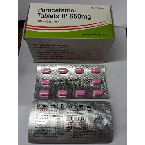 Paracetamol Tablets I P 650 Mg