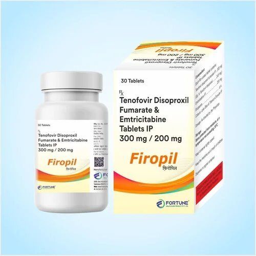 Emtricitabine 200Mg + Tenofovir Disoproxil Fumarate 300Mg Tablet - Drug Type: General Medicines