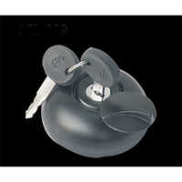 Diesel Generator Tank Lock - Stainless Steel, Round Shape, Chrome Finish | Grey Color, 2 Keys, 20-50 Grams, 1 Year Warranty