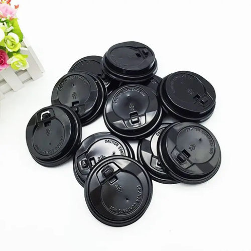 Black Plastic Lid For Paper Cup - Size: As Per Required