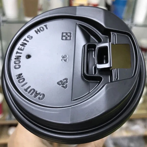 Black Plastic Lid For Paper Cup