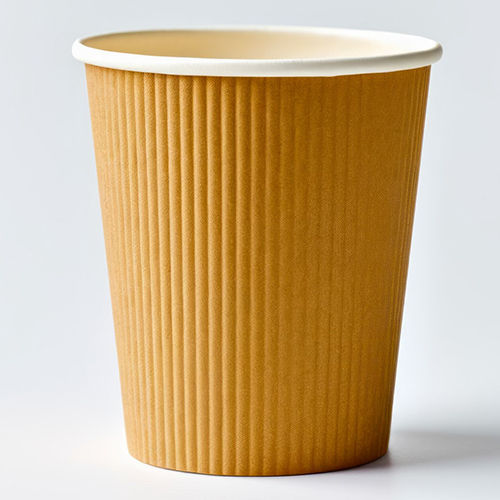 Ripple Wall Kraft Paper Cup - Color: Brown