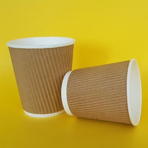 Premium Ripple Paper Cup - Color: Brown