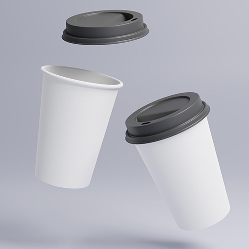 Single Wall Paper Cup With Lid