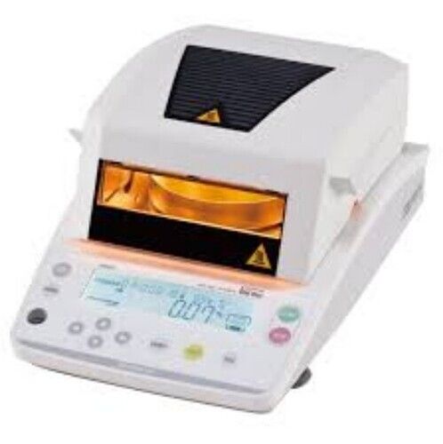 Moisture Balance - 60g Capacity, LCD Display with Backlight, RS-232C and USB Interface, Timer 1-120 Min | Temperature Range 5-40Â°C, Minimum Readability 0.001g, Dimensions 202x336x157 mm, 4kg Weight  