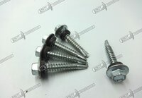 Hex Flange Head Self Drilling Screw - Stainless Steel, Standard Size, Silver Color | Ideal For Metal-to-metal Industrial Applications