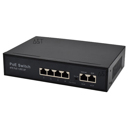 Poe Switch (4+2) - Color: Black