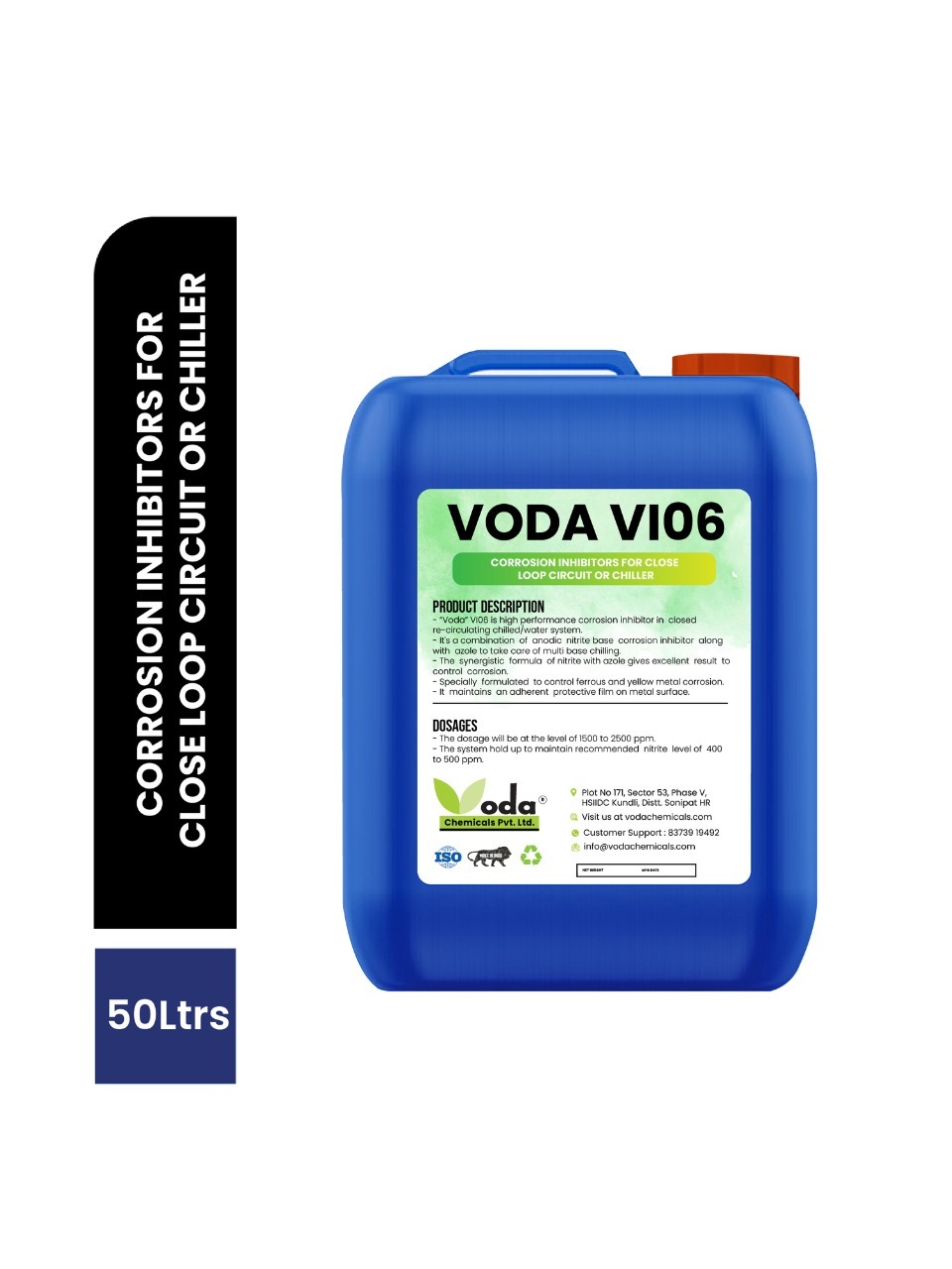 Close Loop Circuit Or Chiller Corrosion Inhibitors - Color: Blue
