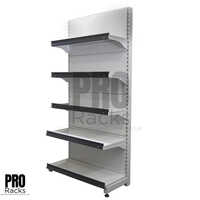 Supermarket Wall Units - Color: Silver