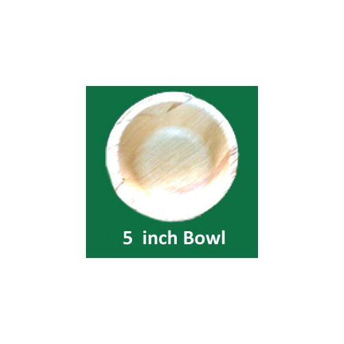 5 Inch Areca Bowl - Color: White