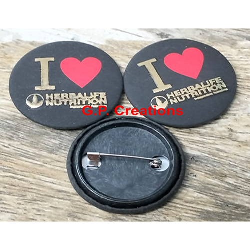 Customized Mount Badge - Metal, Size As Per Requirement, Multi Colour, Printed Pattern, Pin Badge Type | Personalized Emblem For Events & Achievements