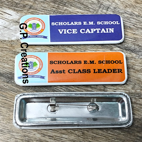 Customized Mount Badge - Metal, Size As Per Requirement, Multi Colour, Printed Pattern, Pin Badge Type | Personalized Emblem For Events & Achievements