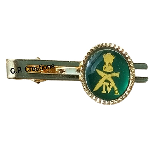 Customized Tie Pin - Brass, 1-2 Mm Thickness, Silver Color | Rectangular Shape, Smooth Glossy Finish, Personalized Motifs, Business Style