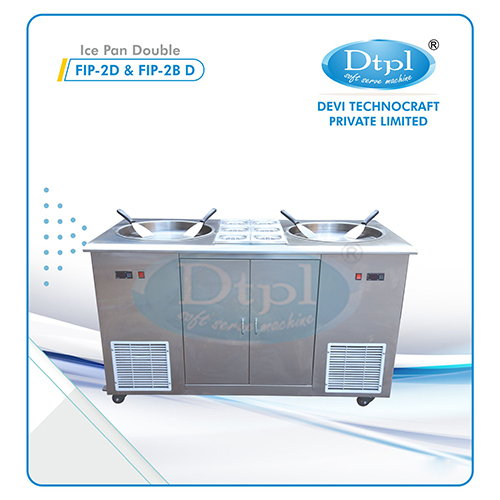 Fip-2D And Fip-2B Pan Double Ice Cream Machine - Power: 1 Phase Volt (V)