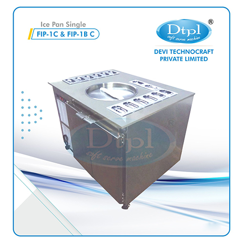 Fip-1C And Fip-1B C Pan Single Ice Cream Machine - Power: 1 Phase Volt (V)