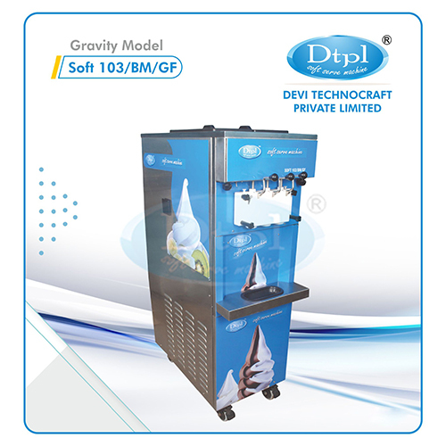 Soft-103 Bm-Gf Double Flavour Frozen Yogurt Machine - Capacity: 40-50 Litres Per Hour Ltr/Hr