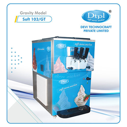 Soft-103-Gt Double Flavour Frozen Yogurt Machine - Capacity: 10-20 Litres Per Hour Ltr/Hr