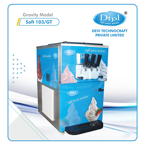 Soft-103-Gt Double Flavour Frozen Yogurt Machine - Capacity: 10-20 Litres Per Hour Ltr/Hr
