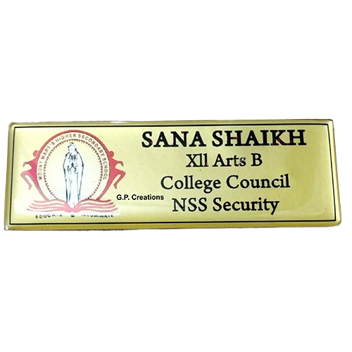 Customized School Name Badges