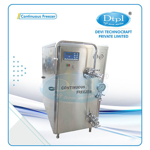 Ice Cream Continuous Freezer - Cooling Capacity: 150 L