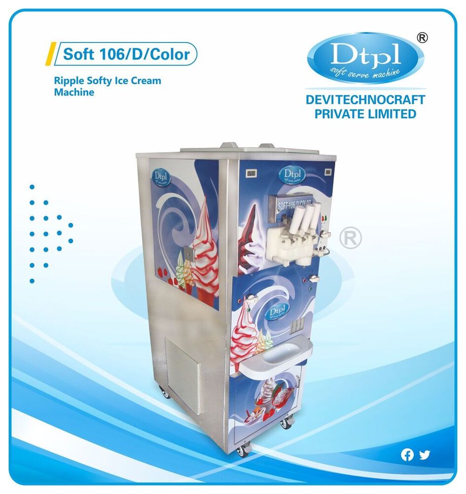 Soft-106 D-Color Ripple Softy Ice Cream Machine