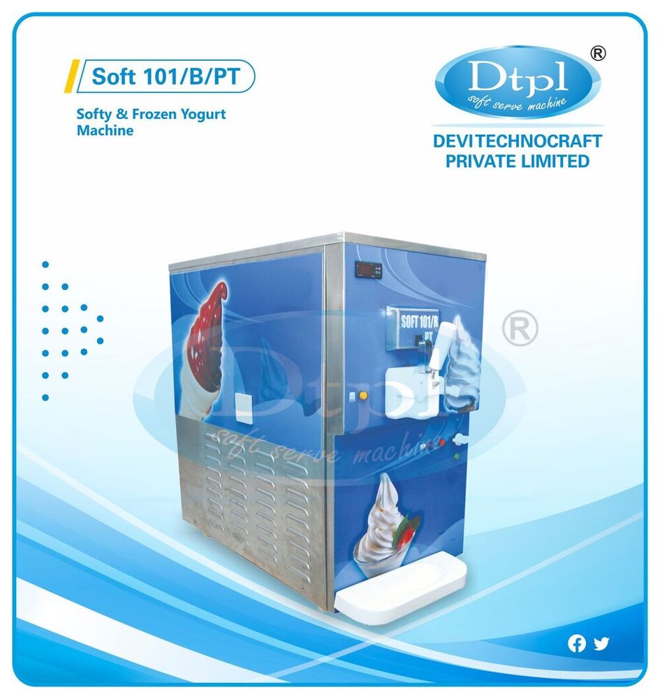 Soft-101-B-Pt Single Flavour Softy Ice Cream Machine - Cooling Capacity: 430 Cones / Hr.