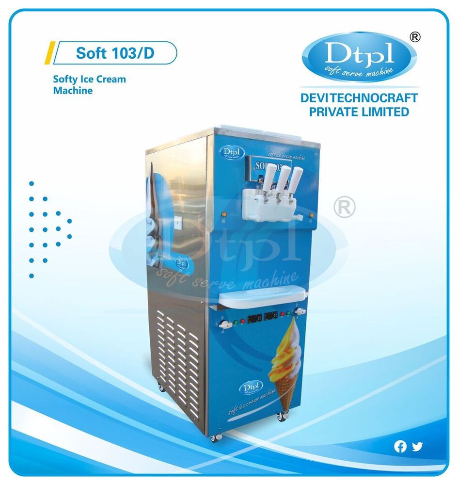 Soft-103-D Double Flavour Softy Ice Cream Machine