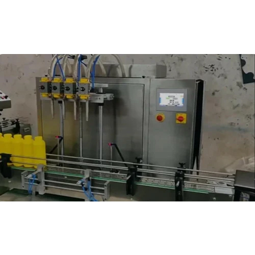 4 Head Servo Plc Liquid Filling Machine