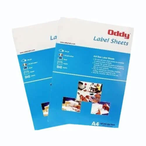 Oddy A4 Sticker Sheet (St-1 To St -10) - Color: Multicolour