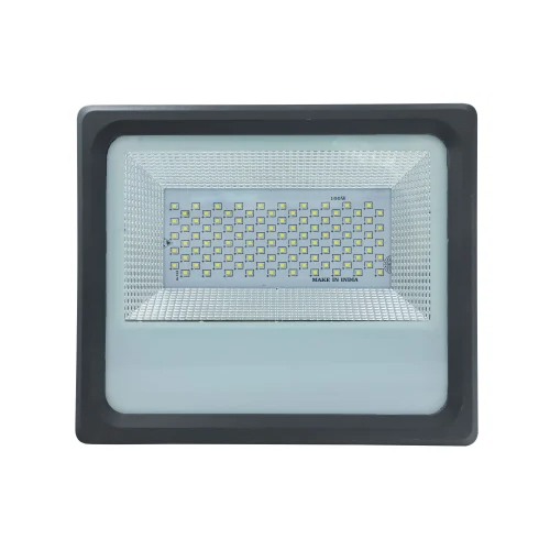 100W Flood Light Housing for Outdoor - MS Material, Black Color | LED Lighting for Industrial Use