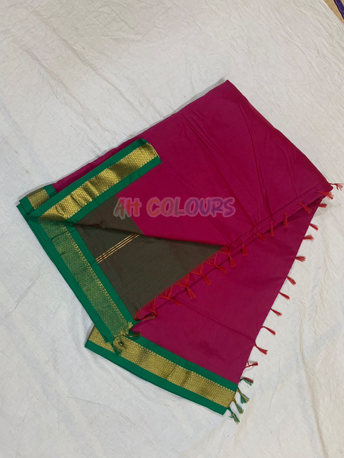 cotton plain madisar saree