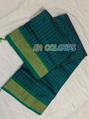 semi silk checked madisar saree