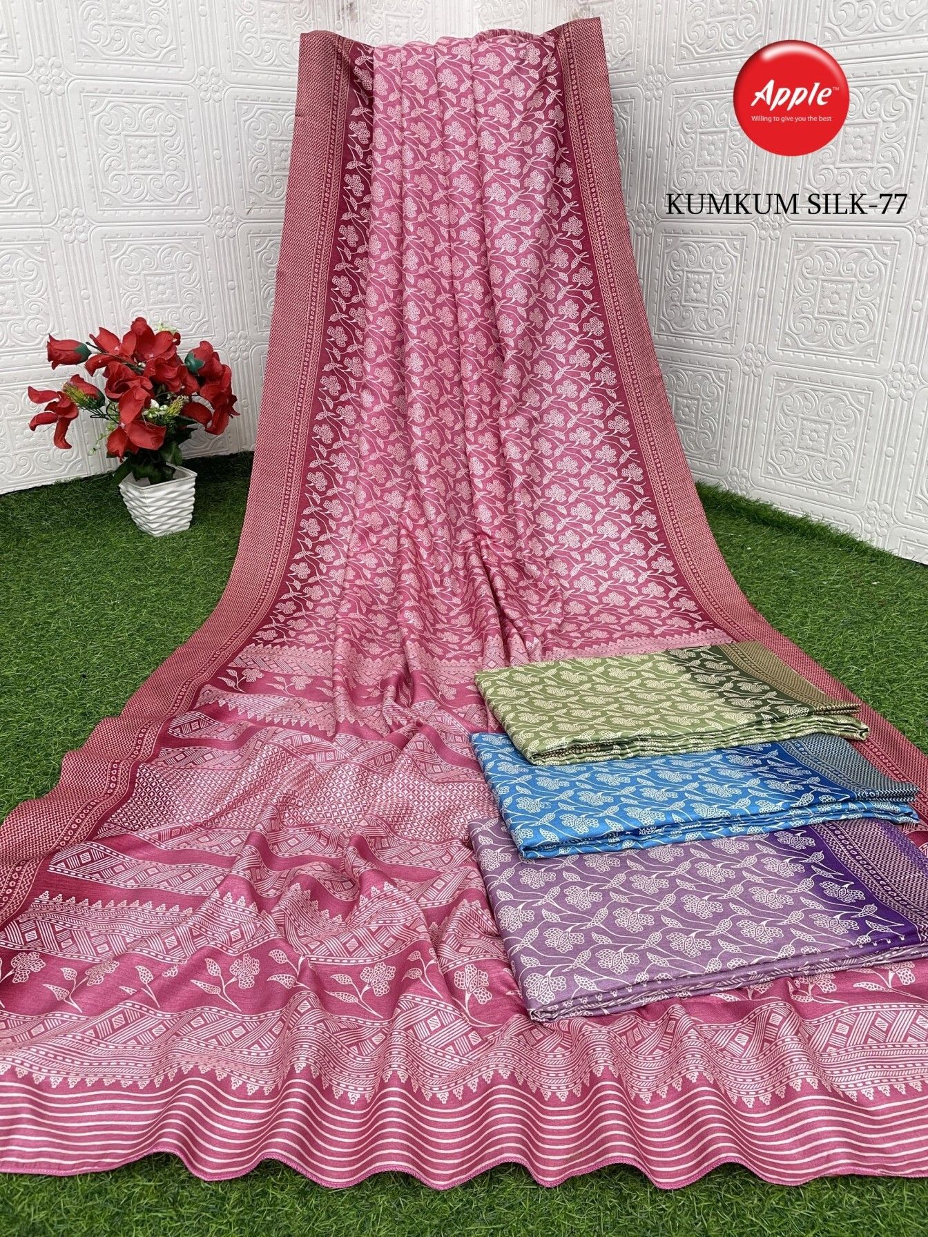 Kumkum silk Sarees