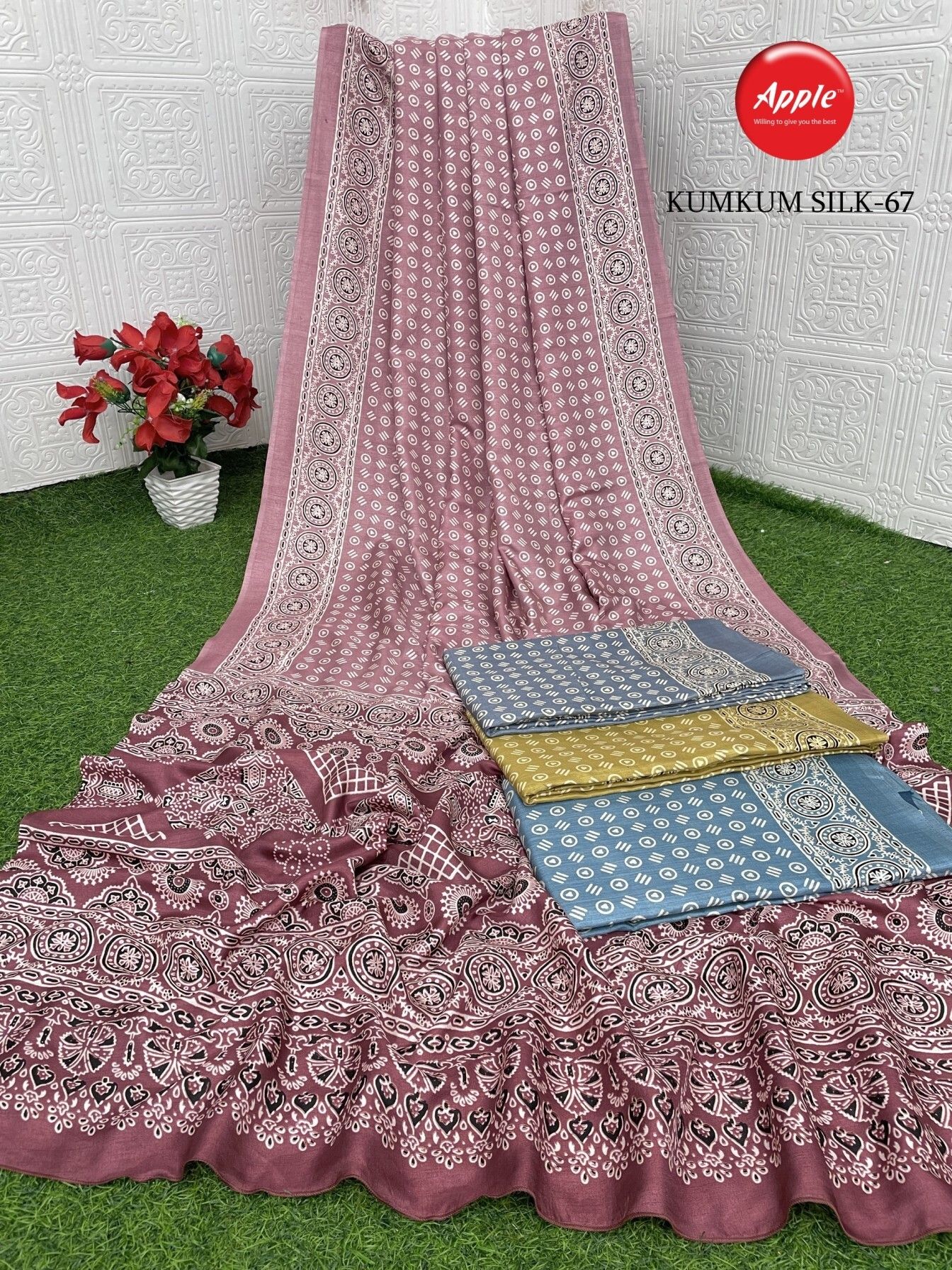 Kumkum silk Sarees