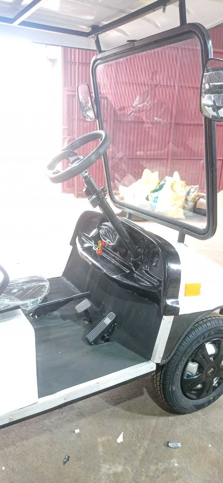 Electric Golf Kart - Color: White
