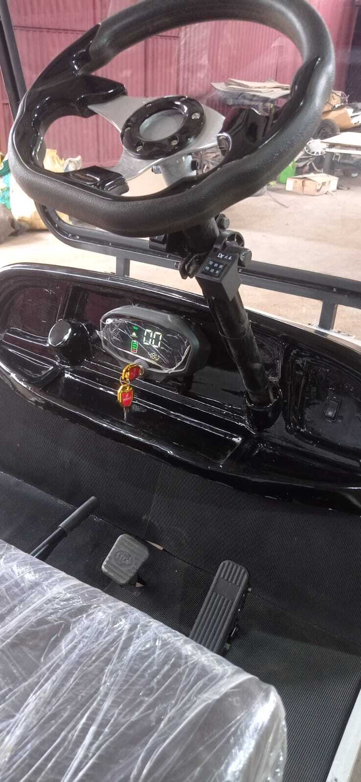 Electric Golf Kart - Color: White