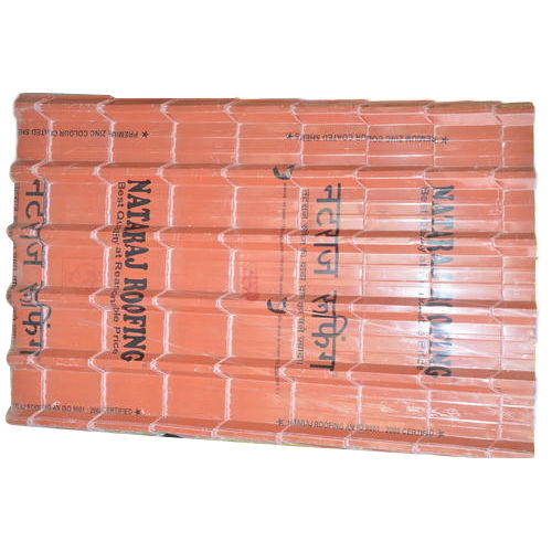 Nataraj Premium Roofing Profile Tile - Color: Brick Red