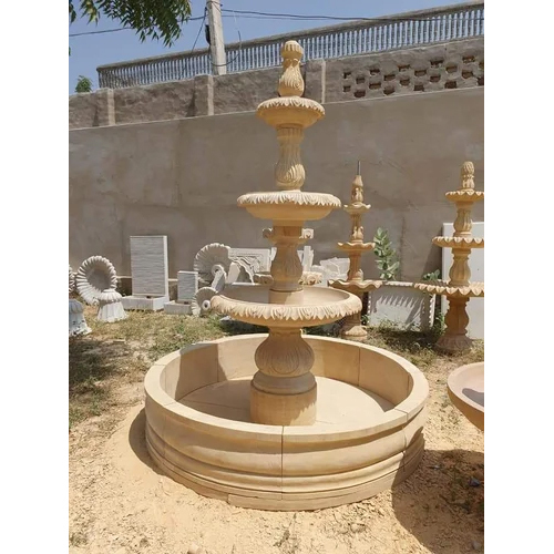 Yellow Marble Garden Fountain