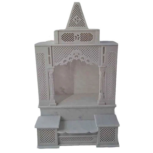 White Marble Carved Temple - Material: Stone