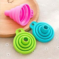 Mitsico Silicone Foldable Funnel for Water Bottle Liquid Transfer Collapsible Funnel Kitchen Tool