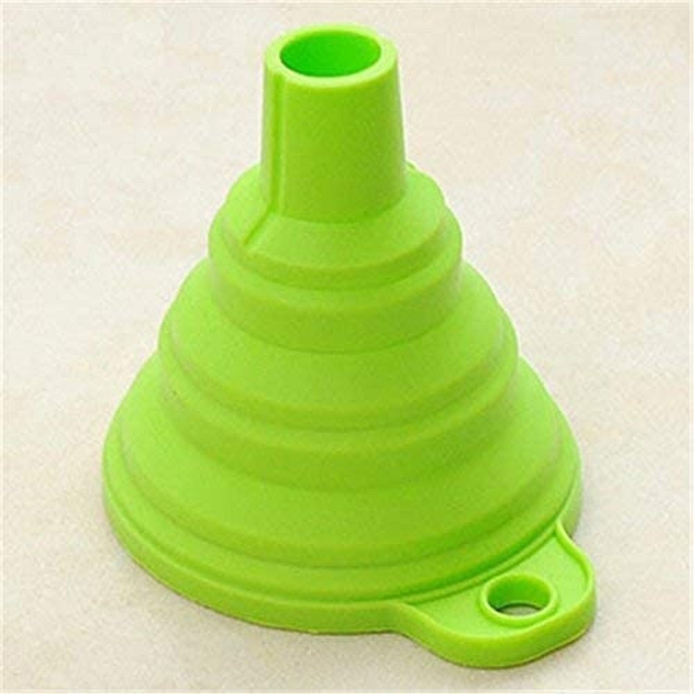 Mitsico Silicone Foldable Funnel for Water Bottle Liquid Transfer Collapsible Funnel Kitchen Tool