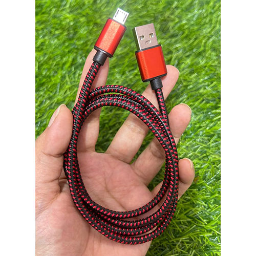 2.4 Amp Data Cable With Metal Cap Braided Wire - Body Material: Pvc