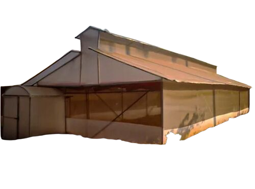Gable Shaped Polyhouse - Sturdy Frame Superior Weather Protection Optimal Ventilation & Growing Conditions for High Rainfall & Snowy Regions