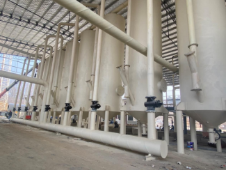 Calcium carbonate production plant construction