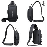 Mitsico USB Shoulder Bag Anti-Theft Chest Bag For Men's & Women's Cross body