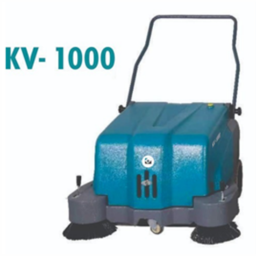 Walk Behind Sweeper Battery Operated, 40 Ltrs Spray Water Tank, 45 Ltrs Debris / Dust Hopper Tank Model Kruger Kv 1000 - Power Source: Battery-Powered